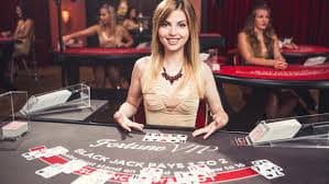 Playtech blackjack table with live dealer